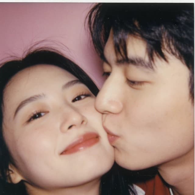 The same couple laughing together